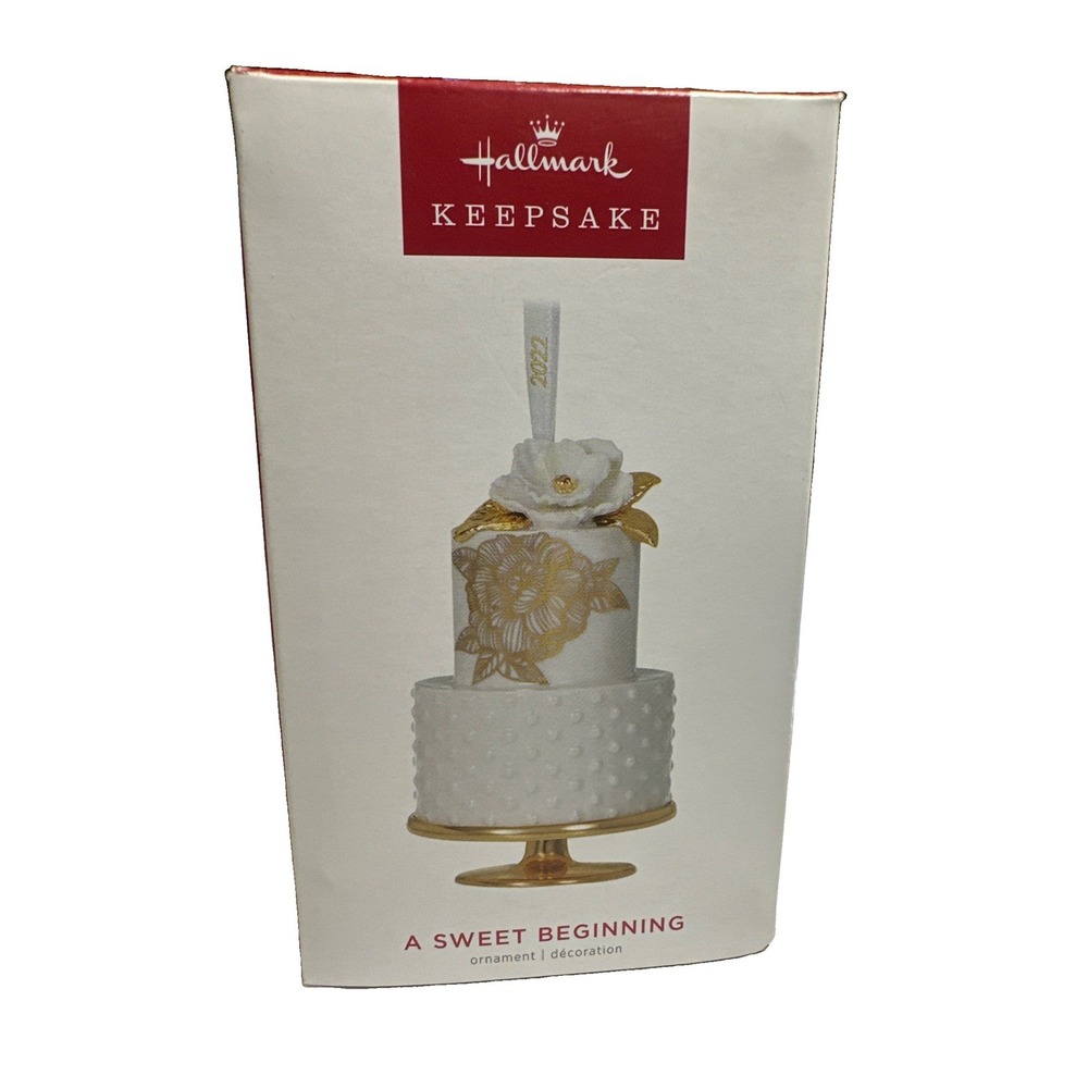 Hallmark Keepsake "A Sweet Beginning" 2022 Porcelain Ornament New In Box